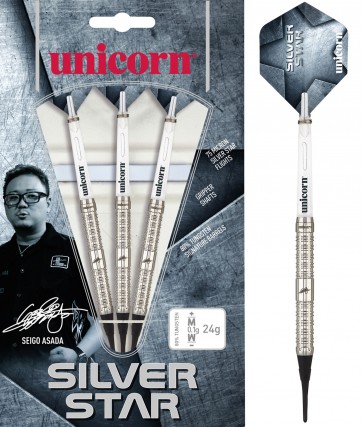 Unicorn Seigo Asada Silver Star - Soft Darts - 23g
