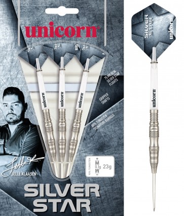 Unicorn World Champion Jelle Klaasen Silver - Star Steel Darts