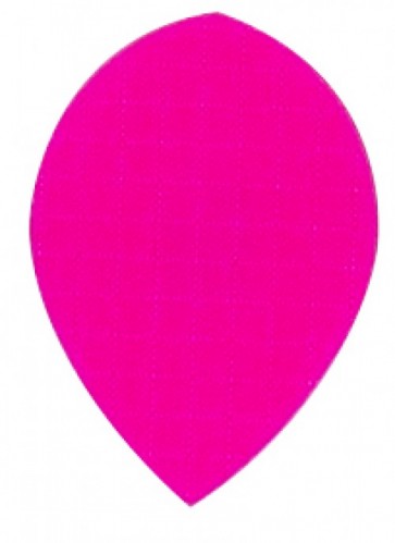 Nylon Longlife Fabric Flights - Pear - Fluro Pink