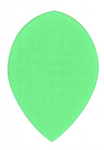 Nylon Longlife Fabric Flights - Pear - Fluro Green