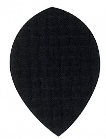 Nylon Longlife Fabric Flights - Pear - Black