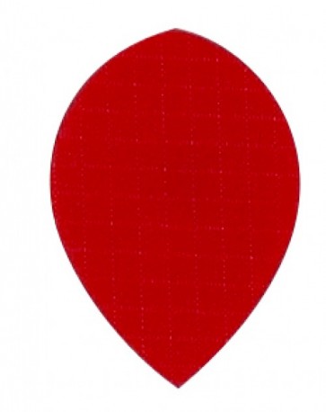 Nylon Longlife Fabric Flights - Pear - Red