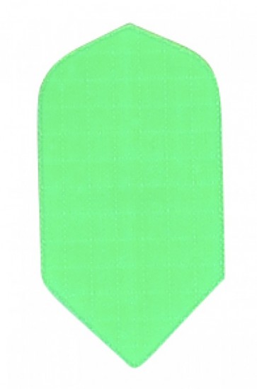 Nylon Longlife Fabric Flights - Slim - Fluro Green