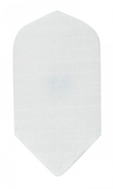 Nylon Longlife Fabric Flights - Slim - White