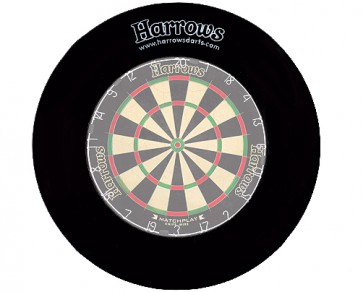 Harrows Dartboard Surround wall protection in black