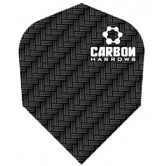 F7121 Carbon Black Std Dart Flights 3 sets per pack (9 flights in total)