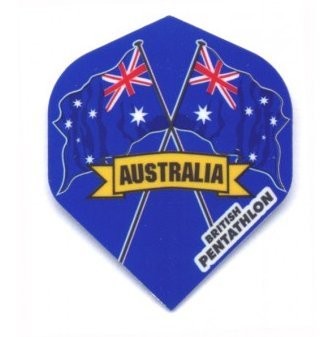British Pentathlon Flag Country Dart Flights Australia