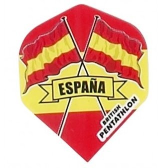 British Pentathlon Flag Country Dart Flights Spain