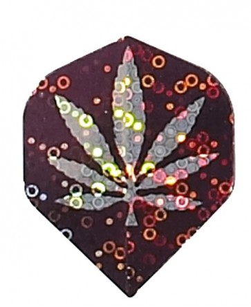 2D Hologram Silver Cannabis Fullsize Flights