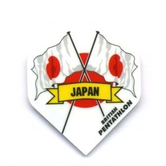 British Pentathlon Flag Country Dart Flights Japan
