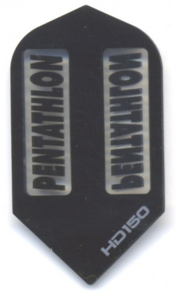 Pentathlon BLACK SuperTough HD 150 Dart Flights, Slim