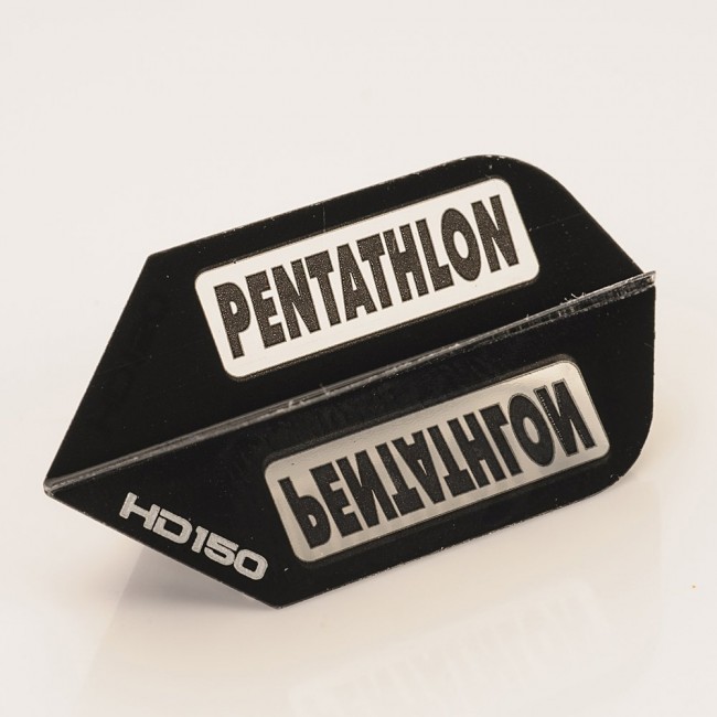 3 per set Black & White PENTATHLON Dart Flights 