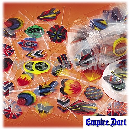 60pcs/lot dart flights in 20 kinds of patterns darts fin feather accessorK_cc 