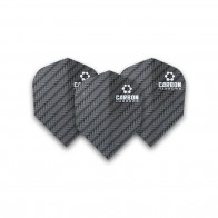 F7122 Carbon Silver Std Dart Flights 3 sets per pack (9 flights in total)