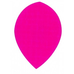 Nylon Longlife Fabric Flights - Pear - Fluro Pink