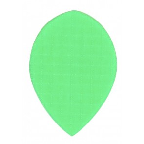 Nylon Longlife Fabric Flights - Pear - Fluro Green