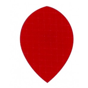 Nylon Longlife Fabric Flights - Pear - Red