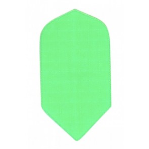 Nylon Longlife Fabric Flights - Slim - Fluro Green