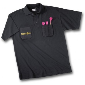 Empire Dart Polo-Shirt schwarz mit 2 Brusttaschen, Gr. XL
