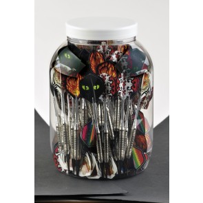 Softdart Box 100St. chrom/Alu-Shaft 2BA/18g