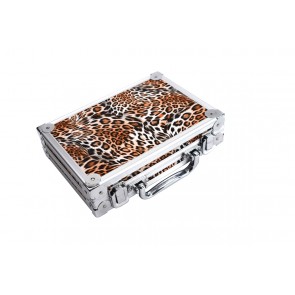 Dartkoffer Luxus Alu Leopard 