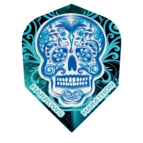 Harrows Rage Skull Dart Flights Pink - Magic Darts