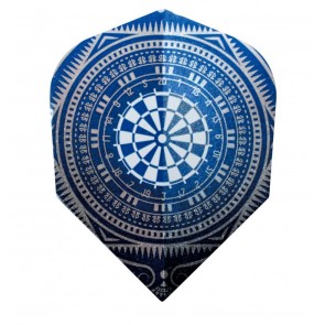 Harrows Quadro Blue Dart Board Fullsize Flights