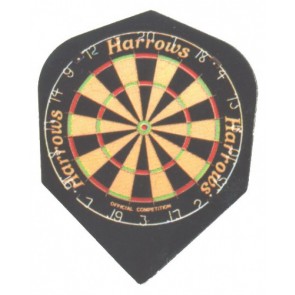 Harrows Quadro Dart Board Fullsize Flights