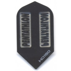 Pentathlon BLACK SuperTough HD 150 Dart Flights, Slim