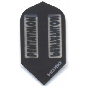 Pentathlon BLACK SuperTough HD 150 Dart Flights, Slim