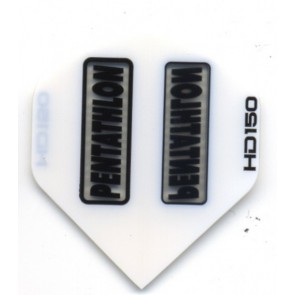 Pentathlon HD2 WHITE SuperTough HD 150 Dart Flights, Fullsize