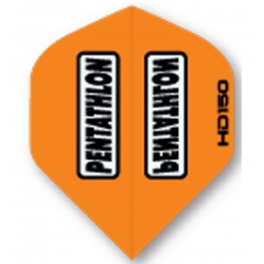 Pentathlon ORANGE SuperTough HD 150 Dart Flights, Fullsize