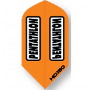 Pentathlon ORANGE SuperTough HD 150 Dart Flights, Slim