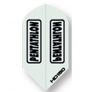 Pentathlon WHITE SuperTough HD 150 Dart Flights, Slim