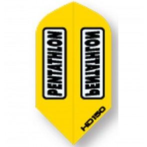 Pentathlon YELLOW SuperTough HD 150 Dart Flights, Slim